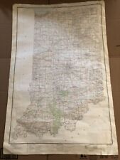 US Dept of the Interior Geological Survey Indiana State 1973 Map 40 x 26 picture