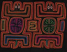 Black And Burgundy Pre-Colombian Design Mola picture