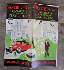 Canadian Pacific Victoria Vancouver Canada's Evergreen Playground Brochure 1931 picture