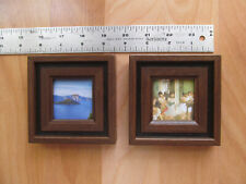Vtg Mini Solid Wood Picture Frame 2.25” X 2.25” picture
