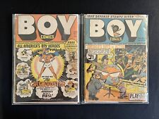 Boy Comics #3 and #4 - 1942 1st Crimebuster, Hitler Cover, Golden Age HTF picture