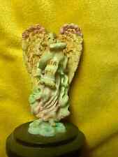 VINTAGE 1990S RESTN ANGEL FIGURINE 3.5 INCHES TALL picture