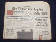 1999 MARCH 5 PHILADELPHIA INQUIRER-MARINE PILOT ACQUITED IN ITALY DEATHS-NP 7181 picture