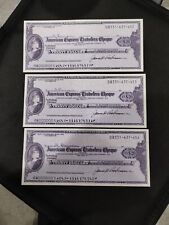 Vintage American Express Travelers Check With Case MINT $20 picture