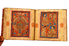 Antique Miniature Paintings Of Jainism Book Manuscript Lord Mahavira Tirthankara picture