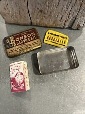 Ronson Lighter Service Kit Tin Box Vintage Primitive picture
