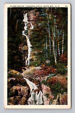 White Mountains NH-New Hampshire, Silver Cascade, Antique, Vintage Postcard picture