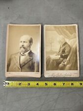 President James Garfield & Mother Eliza Cabinet Cards 1881 J.F. Ryder Cleveland picture
