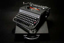 Olivetti Studio 46(42) Classic Black Vintage Typewriter Serviced, case picture