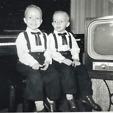 NF Photograph Twin Boys 1950-60's Portrait picture