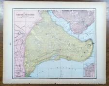 Vintage 1895 CONSTANTINOPLE Map 14