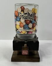 Vintage RARE Candy Man By Lenord Creations Wooden Glass Gumball Machine  picture