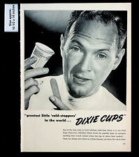 1947 Dixie Cups Clean Disposable Cold Stoppers Individual Vintage Print Ad 31198 picture