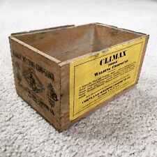 Vintage Climax Welding Compound Dovetail Box - Cherry Heat - Cortland NY - RARE picture