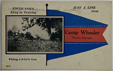 MACON GEORGIA Camp Wheeler Army in Training BIBB COUNTY Photo Postcard picture
