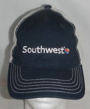 Southwest Airlines SWA Logo Mesh Snapback Baseball Hat Cap picture