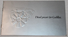 1979 Cadillac Diesel Power Booklets - Glove Box - Vintage Brochure picture