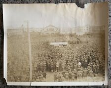 Old Photo US Army Boxing Match Camp Upton NY  1918 Hank Schroeder vs Jimmy Smith picture