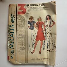 Vintage 1980s McCall’s 4557 Sewing Pattern Dress Size 7-11 picture
