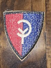 WWII US Army 38th Infantry Division Dark Green Border Cut Edge Patch L@@K picture
