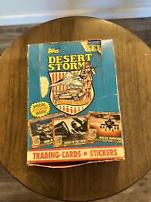 Box 1991 Topps Dessert Stirm Coalition For Peace Trading Cards 36 Sealed Packs picture