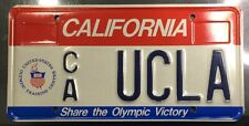 ☆ UCLA - Genuine California Personalized License Plate Set of 2 BRUINS Olympics picture