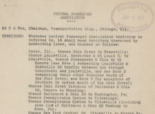 1927 US Passenger Railroad RR Assocs. List Of Territories I.C.C. Info. Bureau picture