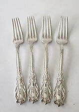 4 Antique Gorham Silverplate Hotelware Dinner Forks Rare Oakland Pattern EP picture