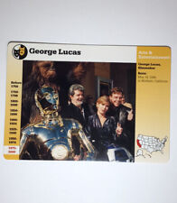 GEORGE LUCAS Star Wars Director Hamill Fisher 1997 GROLIER STORY OF AMERICA CARD picture