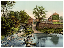 England. Derbyshire. Buxton. Goyt Bridge.  Vintage Photochrome by P.Z, Photoch picture