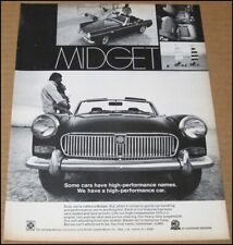 1970 MG Midget Print Ad 1969 Car Automobile Auto Vintage Advertisement 8