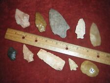 LOT OF 10 INDIAN ARROWHEADS FROM  FL. picture