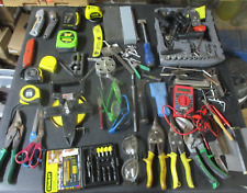 Tool Lot, Box Cutters, Tape Measures, Bits, Tin Snips, Stanley Dewalt Etc picture
