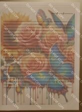 Butterflies lined stationary paper (25 Sheets)  8 ¹/² x 11  (7 Designs) picture