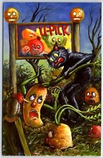 Halloween Postcard Kirscht Signed #72/75 Pick Your Own Black Cat JOL U Pick picture