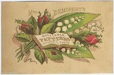 Mme Demorest's Reliable Patterns, Victorian Trade Card, 1st version,1880s picture