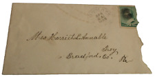 APRIL 1889 ERIE RAILROAD ELMIRA & BLOSSBURG RPO HANDLED ENVELOPE picture