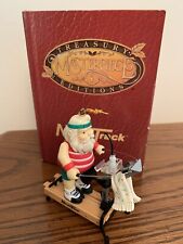 HTF Enesco 1997 Masterpiece Christmas Ornament Nordictrack On Track With Santa picture