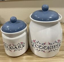 Vintage Jay  Canister Set Of Two- Retro Cookies Sugar 4 PCs. picture
