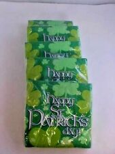Happy St Patricks Day Paper Napkins Shamrocks Clover 5 Packs 24 Per Pack NEW picture