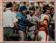 1986 Press Photo Mets Baseballer Keith Hernandez/Manager Davey Johnson Argue, TX picture