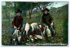 1921 Result Of An Afternoon's Wild Goose Hunt In Oregon OR Sport Hunt Postcard picture
