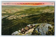 c1940's Page Valley Seen From Man Mountain Shenandoah National Park VA Postcard picture