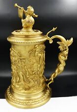 French 19th Century Monumental Gilt-bronze Tankard by Ferdinand Barbedienne RARE picture