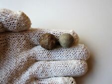 Rare lot of 2 ancient medieval crossbow Balester bullets shooting with balls. picture