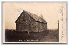 RPPC Old Building In North Palermo Maine ME Postcard picture