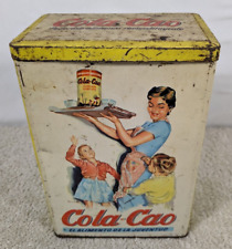 VINTAGE COLA CAO CHOCOLATE Drink Spain ARROZ LITHOGRAPH ADVERTISING TIN BOX picture