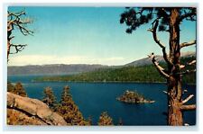 c1960's View Of Emerald Bay Lake Tahoe California CA Unposted Vintage Postcard picture