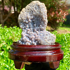 1.2LB Beautiful Natural Purple Grape Agate Chalcedony Crystal Mineral Specimen picture