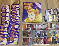 1986 Panini She Ra Stickers Lot 24 Packs Book + 140 Loose Stickers picture